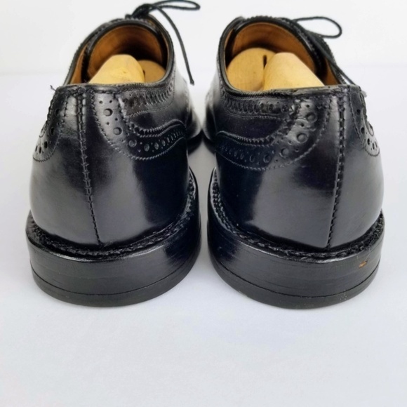 Mens 11AAA Allen Edmonds Sanford Leather Black Oxford Cap Toe Dress Shoes main image 4